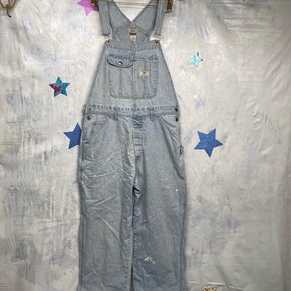 UNIONBAY Jeans Vintage Unionbay Distressed Paint Splatter Overalls